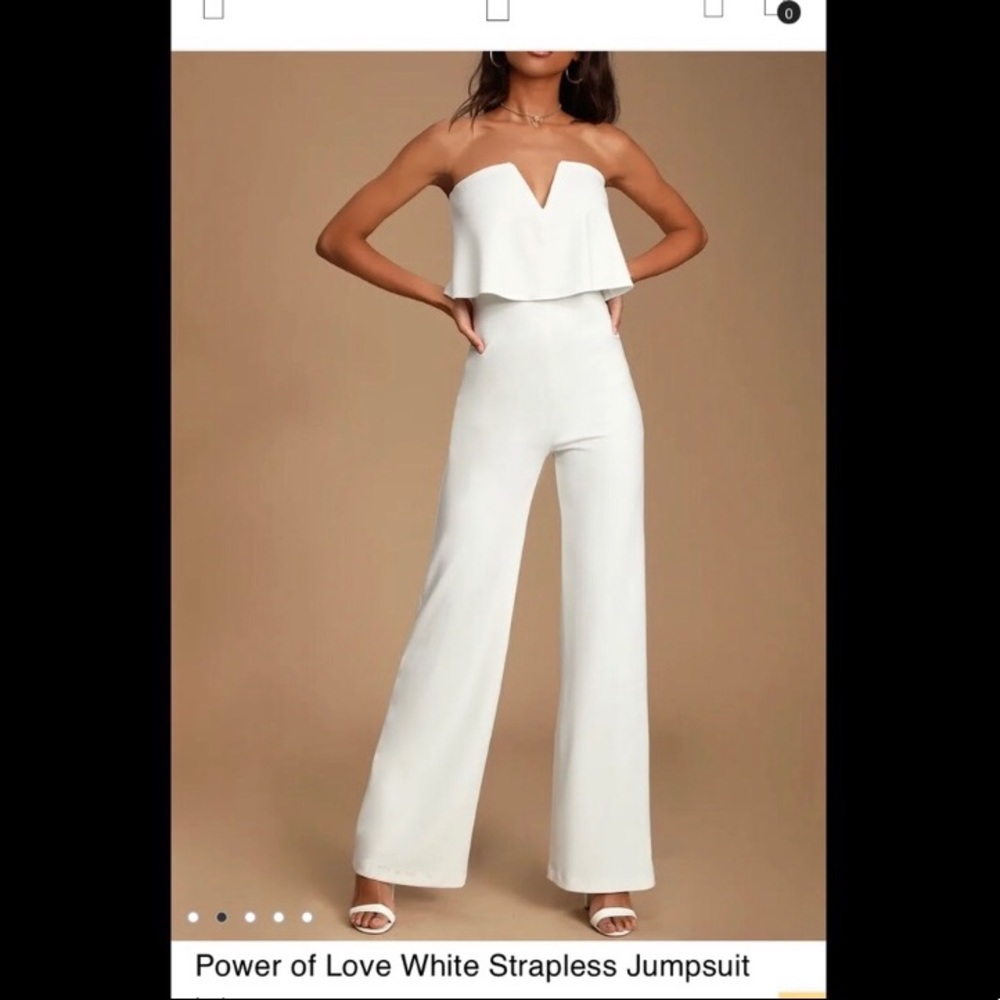 Lulus white jumpsuit
